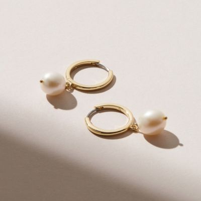 Pearl Hoops - Medium Frida