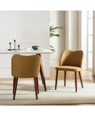 Melisa Dining Chair with Solid Wooden Legs,Set of 2