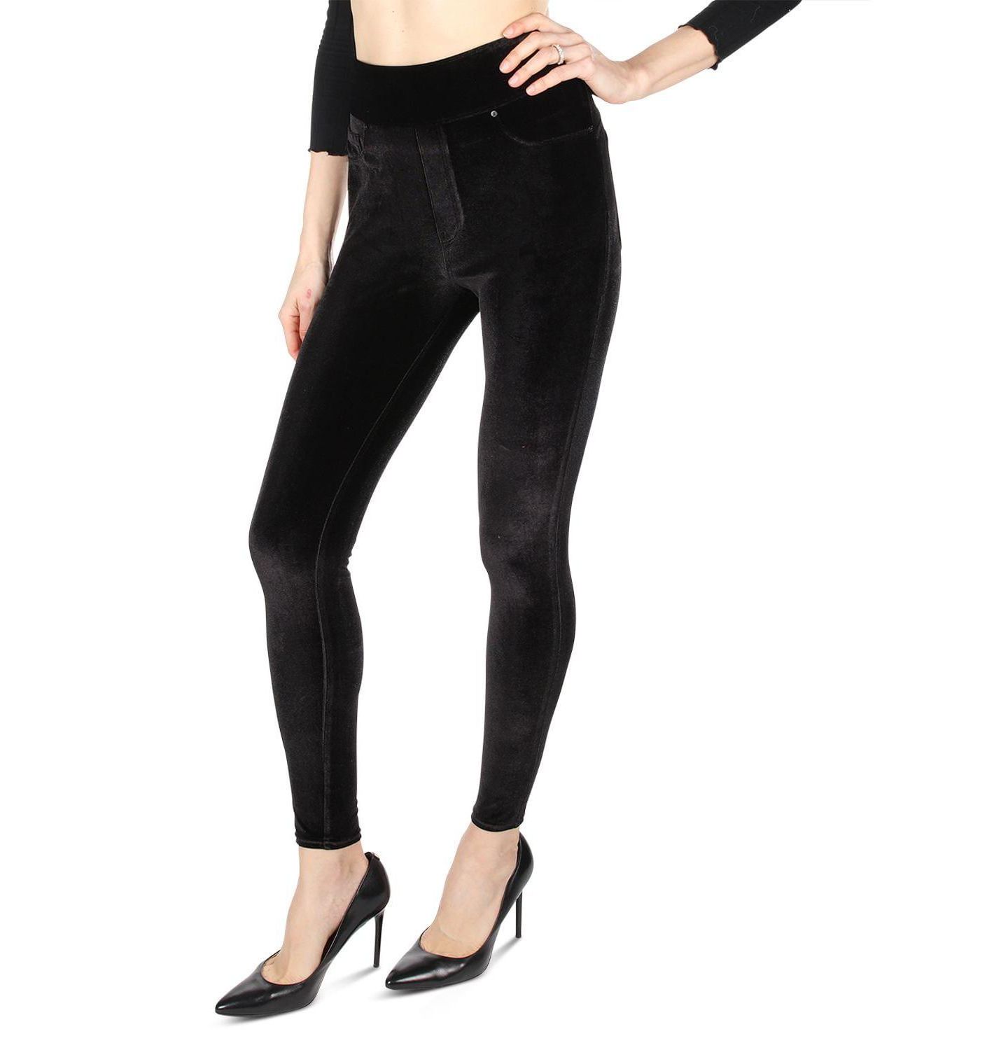 Женские леггинсы MeMoi Velvet High-Waist Shaping, цвет: Чёрный — фото 1