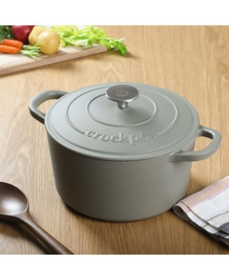 Crock-Pot Artisan 5-Quart Round Dutch Oven - Matte Dusty Pink