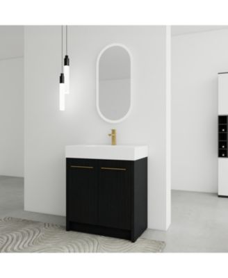 30" Freestanding Vanity with Resin Sink & Soft-Close Door