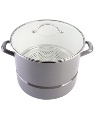 Broadway 16-Quart Steamer Stock Pot - Graphite Grey