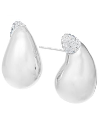 Clear Crystal Chili Pepper Earring