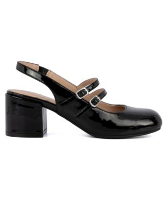 Women's Gianni Block Heel Slingback Mary Jane Pumps