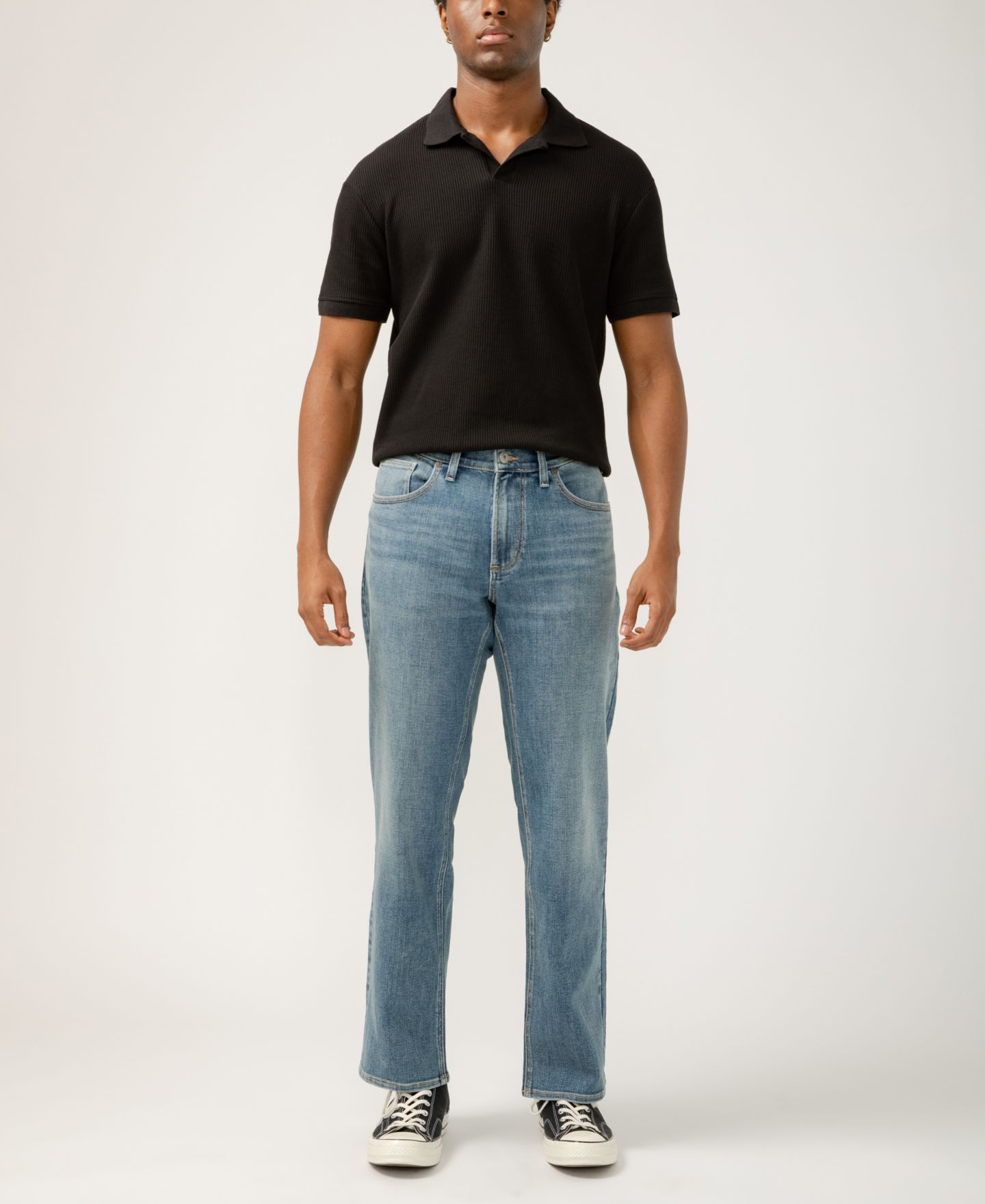 Мужские джинсы Silver Jeans Co. Gordie Relaxed Fit Straight Leg, цвет: Индиго — фото 7