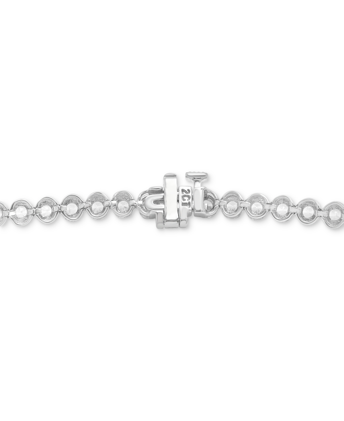 Wrapped In Love Diamond Claw-set Tennis Bracelet (2 Ct. T.w.) In 14k White Gold, Created For Macy's In White Gold