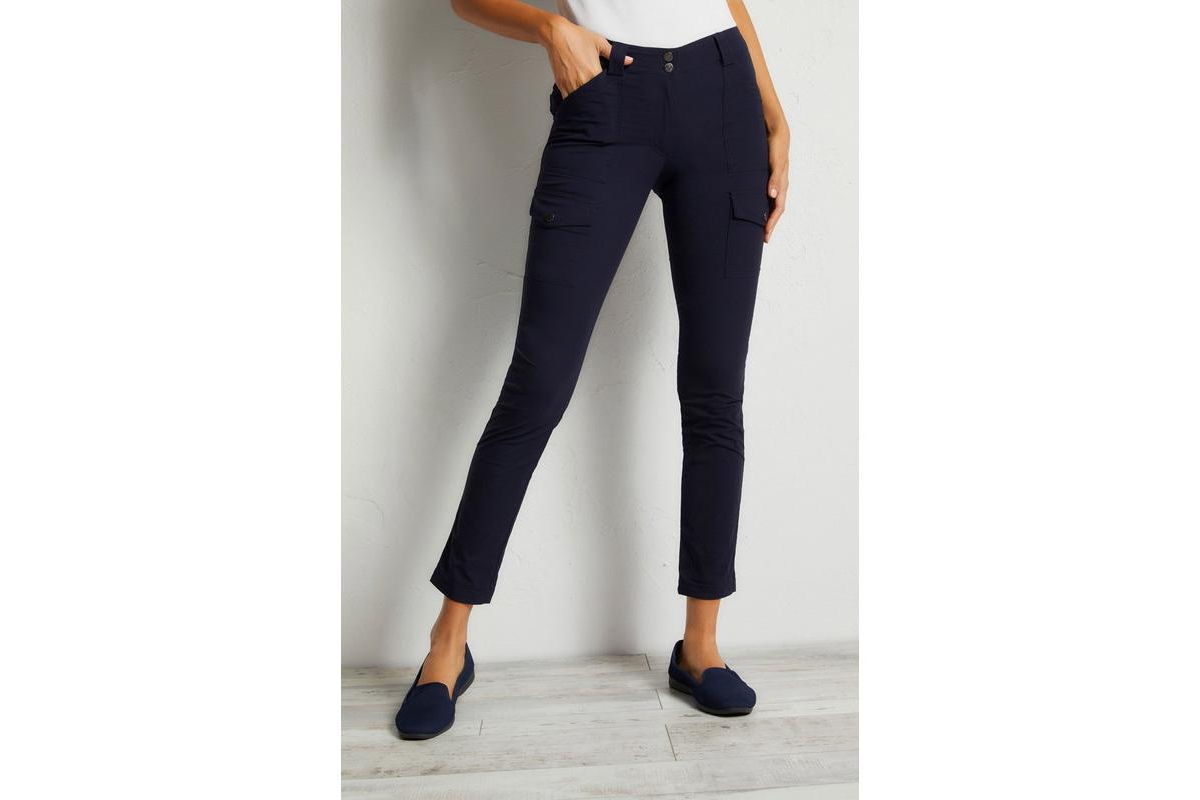 Anatomie Women's Kate Skinny Cargo Pant In Navy
