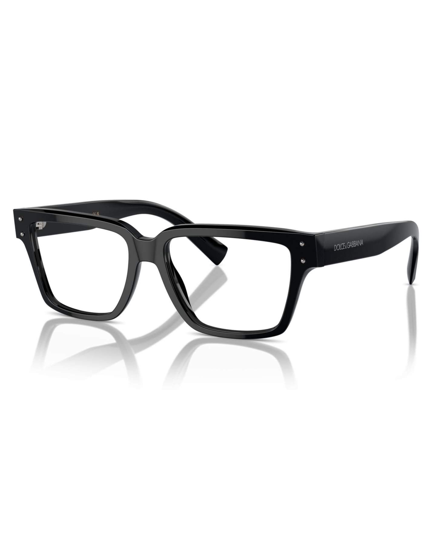Мужские очки Dolce&Gabbana Man Square Plastic DG3383 Eyeglasses, цвет: Чёрный — фото 1