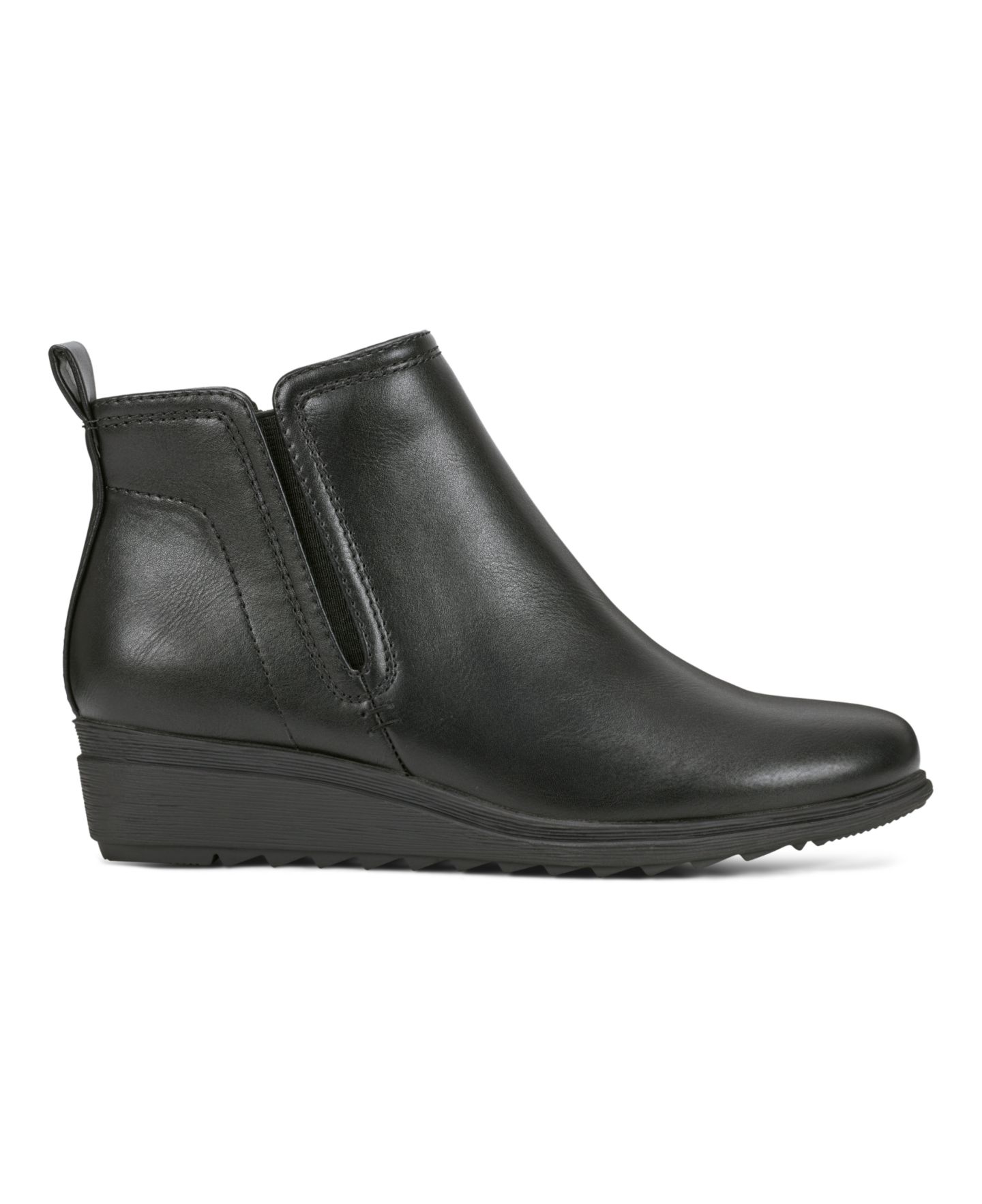 Женские ботинки Easy Spirit Yuna Round Toe Casual Wedge Booties, цвет: Чёрный — фото 2