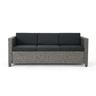 Streamdale Modern 3-Seater Outdoor Sofa With Water-Resistant Cushions