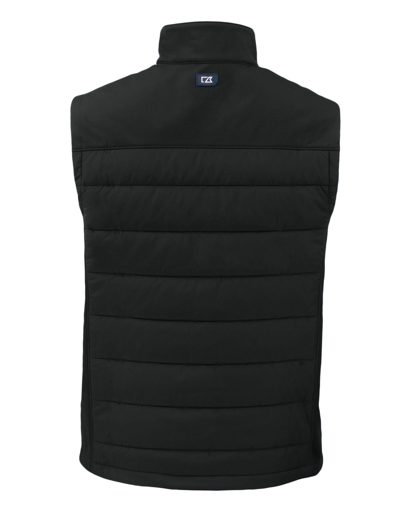 Мужской жилет Cutter & Buck Evoke Hybrid Softshell Recycled Full Zip Vest, цвет: Чёрный — фото 3