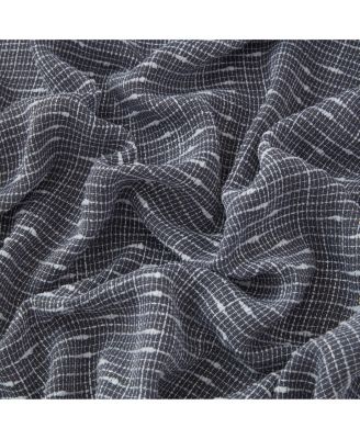 Emily Faux Linen Semi Sheer Light Filtering Transparent Grommet Lightweight Window Curtains Drapery Panels, 2 Panels