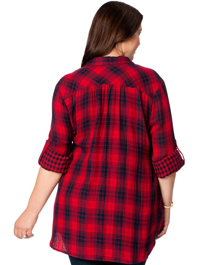 Motherhood Maternity Plus Size Plaid Shirt Macy's