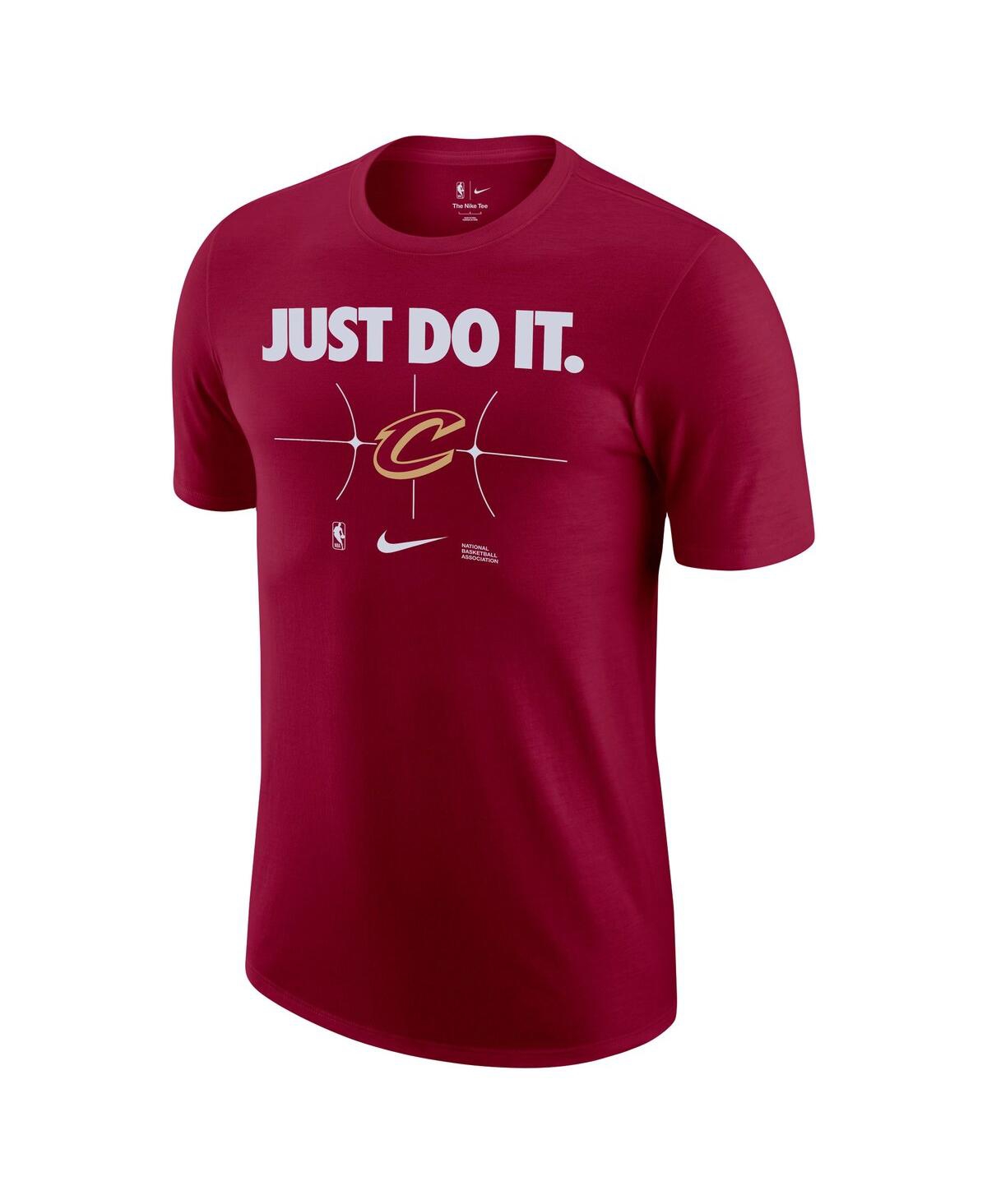 Nike Men'sCleveland Cavaliers Just Do It T-Shirt - Wine