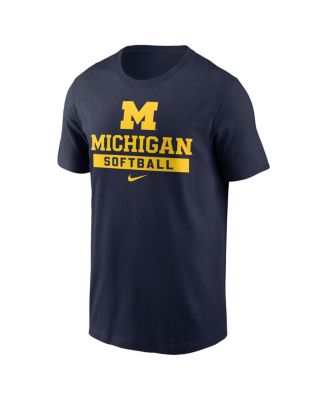 Men's Navy Michigan Wolverines Softball T-Shirt