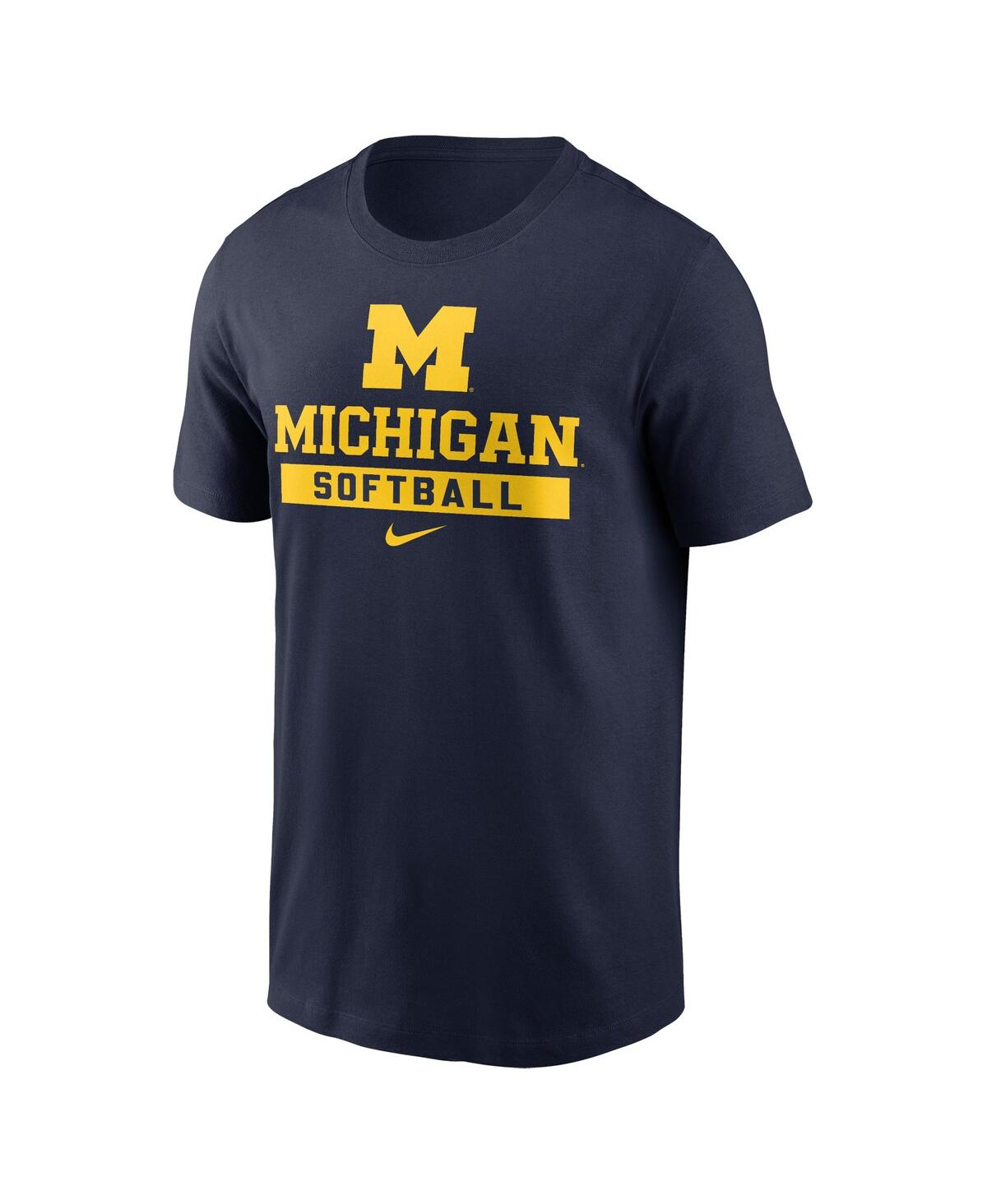 Nike Men's Navy Michigan Wolverines Ice Hockey Sport Drop T-shirt In Navy