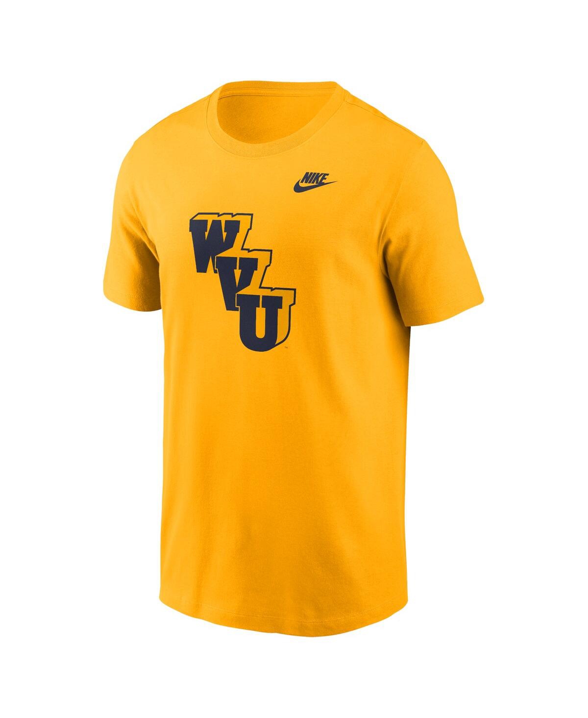 Nike Men'sWest Virginia Mountaineers Legacy Alternate Logo T-Shirt - Gold