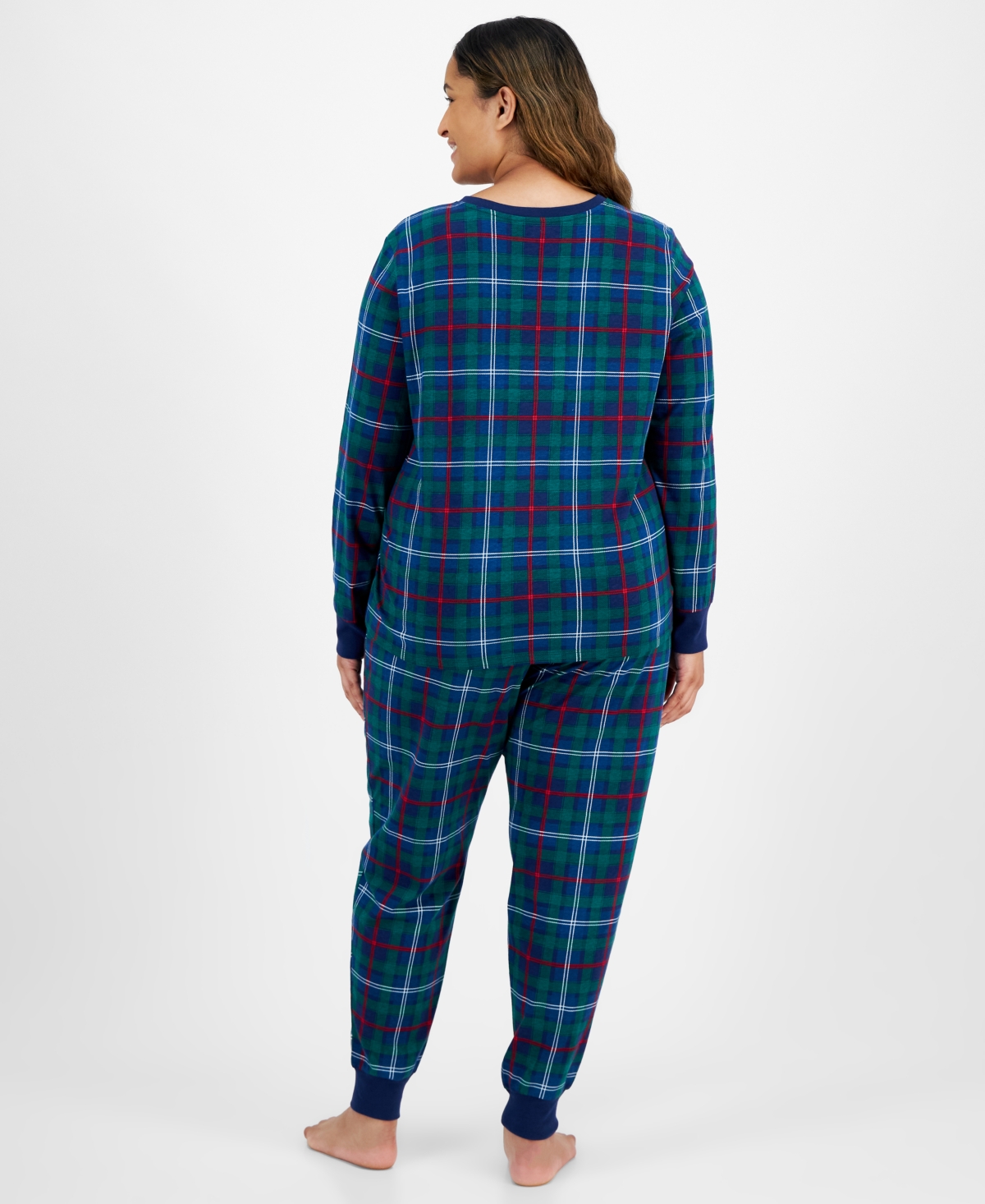 Holiday Lane Plus SizeCotton Matching Family Pajamas Set, Created for Macy's - Family Plaid