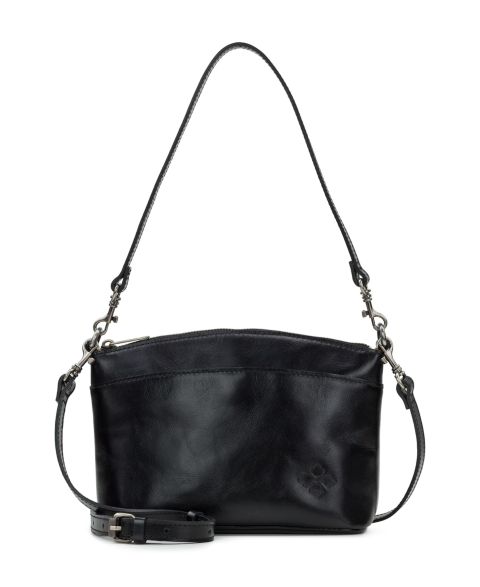 Женская сумка Patricia Nash Arlee Small Leather Crossbody, цвет: Чёрный