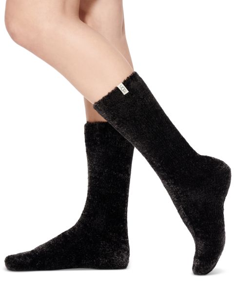 Носки UGG Leda, средней высоты, цвет: Чёрный