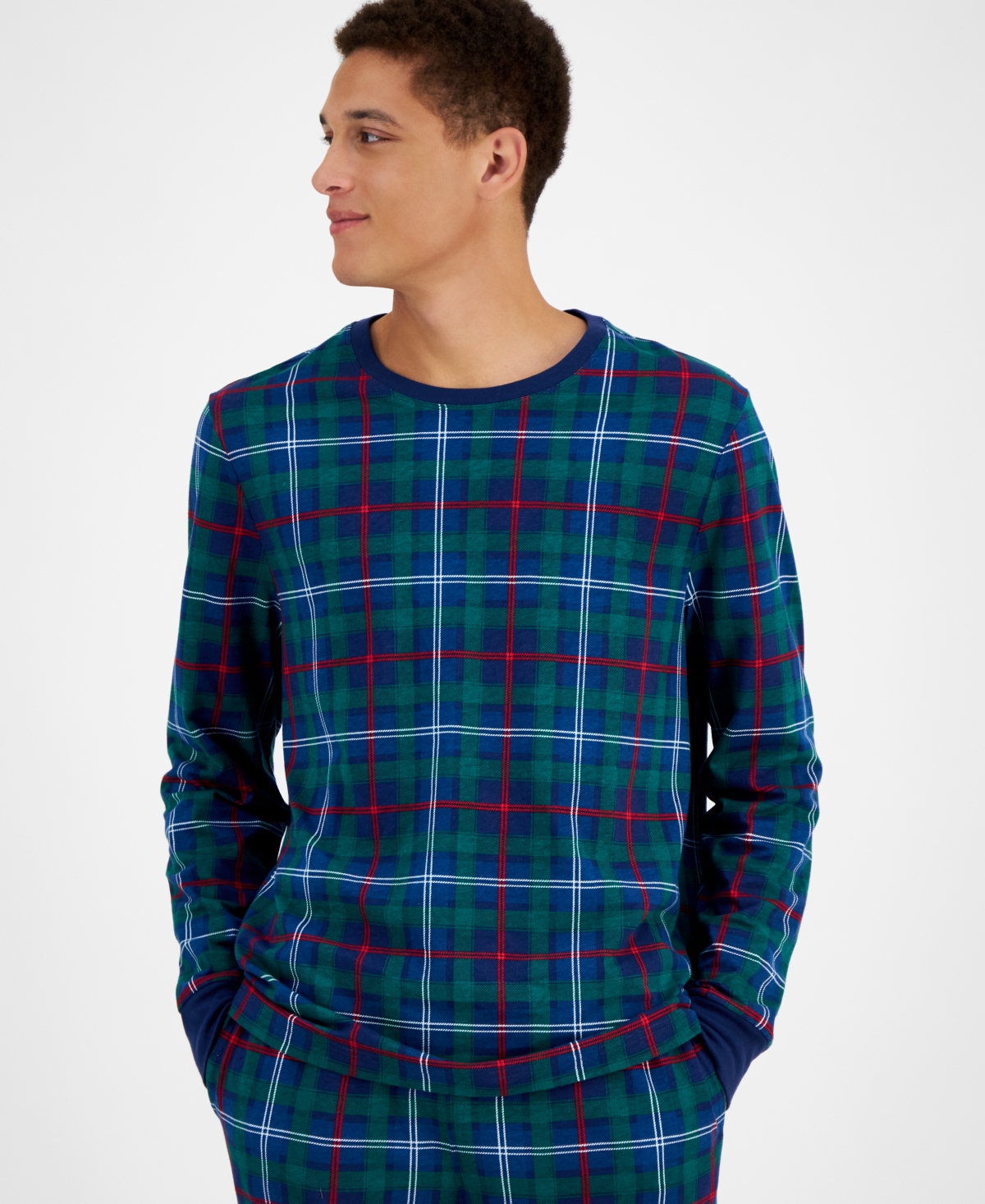 Holiday Lane Men'sCotton Matching Family Pajamas Set, Created for Macy's - Family Plaid