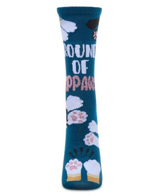 Round Of Appaws Greeting Card Crew Socks