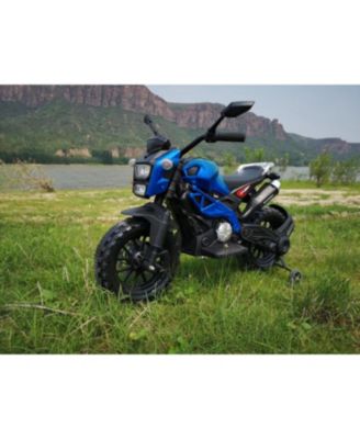 Streamdale 12V Electric Dirt Bike with Training Wheels & PU Seat