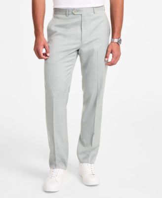 Michael Kors - Men's Classic-Fit Sharkskin Dress Pants