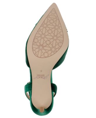 Jewel Badgley Mischka Women's Tailynn Ornamented Ankle Strap Pumps