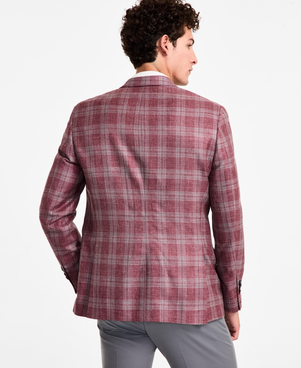 Michael Kors Men's Classic-fit Wool Blend Sport Coat In Multi