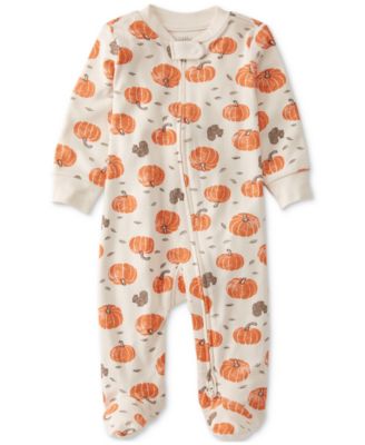 Carter's - Baby Cotton Sleep & Play Harvest Pumpkins Footed Pajamas