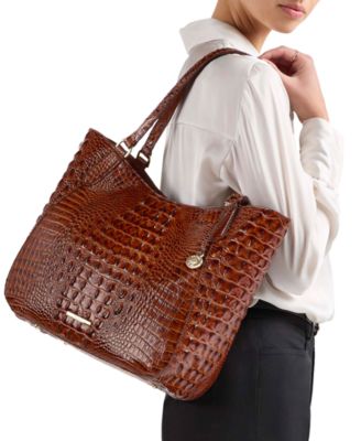 Pecan Melbourne Brahmin Laptop Tote HANDBAG: BRAHMIN PECAN