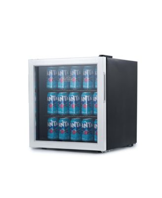 1.7 Cu. Ft. Beverage Cooler with Double Pane Glass Door Drink Fridge with 63-Can Capacity