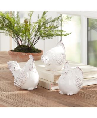 Chicken Figurine Set of 6 Charming Farmhouse Decor for Your Home