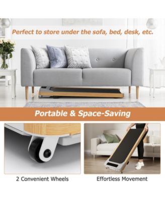 Under Desk Treadmill with Remote Control and LED Display for Home Office