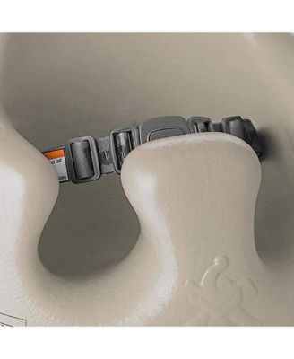 Infant Floor Seat Baby Sit Up Chair with Adjustable Safety Harness, Taupe