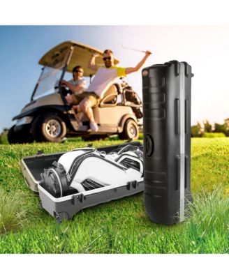 Cases ATA Staff Pro XL Hard Plastic Storage Wheeled Cart Golf Travel Case