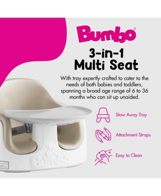 Baby Toddler Adjustable 3-in-1 Booster Seat/High Chair and Tray, Taupe