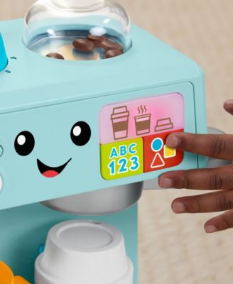 Fisher Price Fisher-Price Laugh Learn Learn Serve Coffee Café Toddler Electronic Toy, 10 Play Pieces