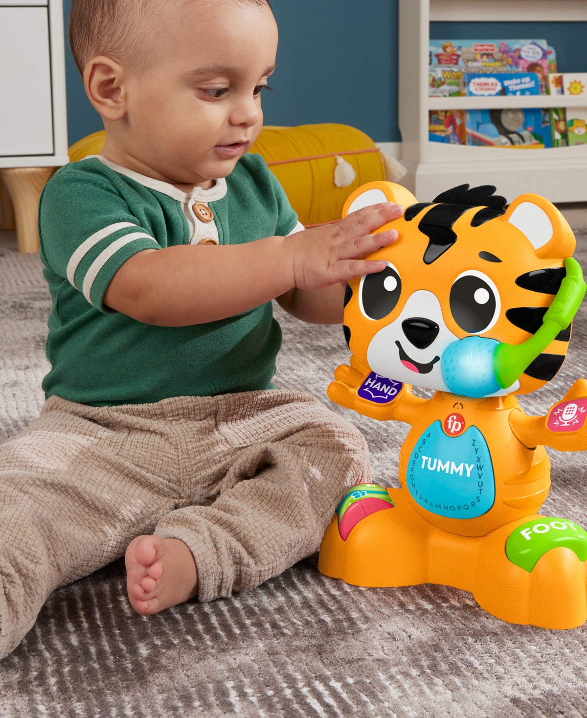 FISHER PRICE FISHER-PRICE LINK SQUAD BOP GROOVE TIGER BABY LEARNING TOY WITH MUSIC LIGHTS 