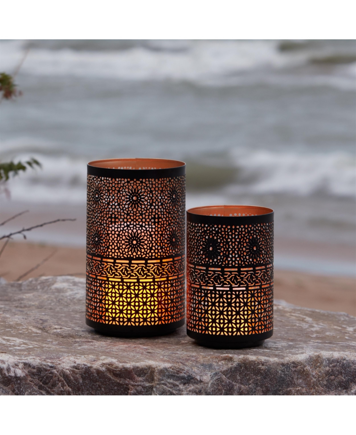 Stylish Candle Holder Pair – Elegant Set of 2 for Ambience in Bedroom, Entryway, or Events