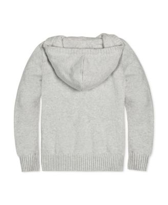 Baby Boys Organic Long Sleeve Henley Sweater Hoodie