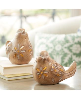 LED Bird Light Set of 2 Beautiful Illuminated Decor for Any Space