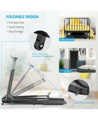 Compact Folding Treadmill with Touch Screen APP Control