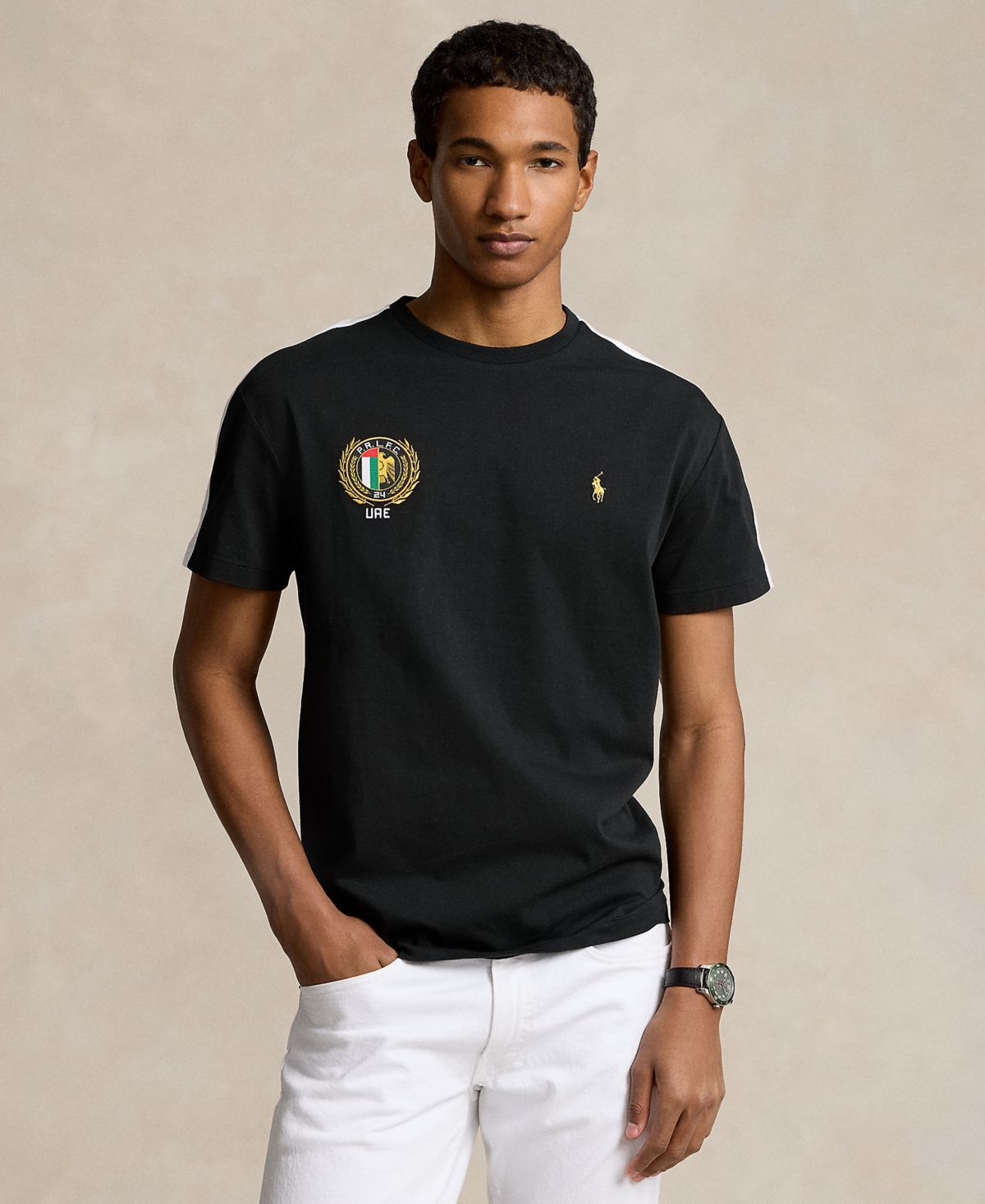 Polo Ralph Lauren Men's Classic-Fit Uae T-Shirt -White
