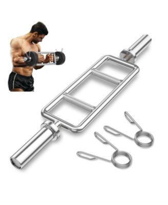 700 LBS Olympic Triceps Bar with Knurled Handles for Squats Deadlifts Shrugs