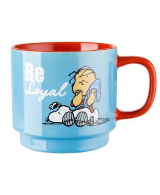 4 Pack 15 OZ Stackable Mugs with a Rack