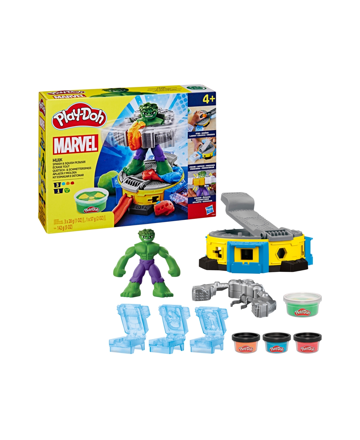 PLAY-DOH MARVEL HULK SMASH SQUISH PLAYSET 