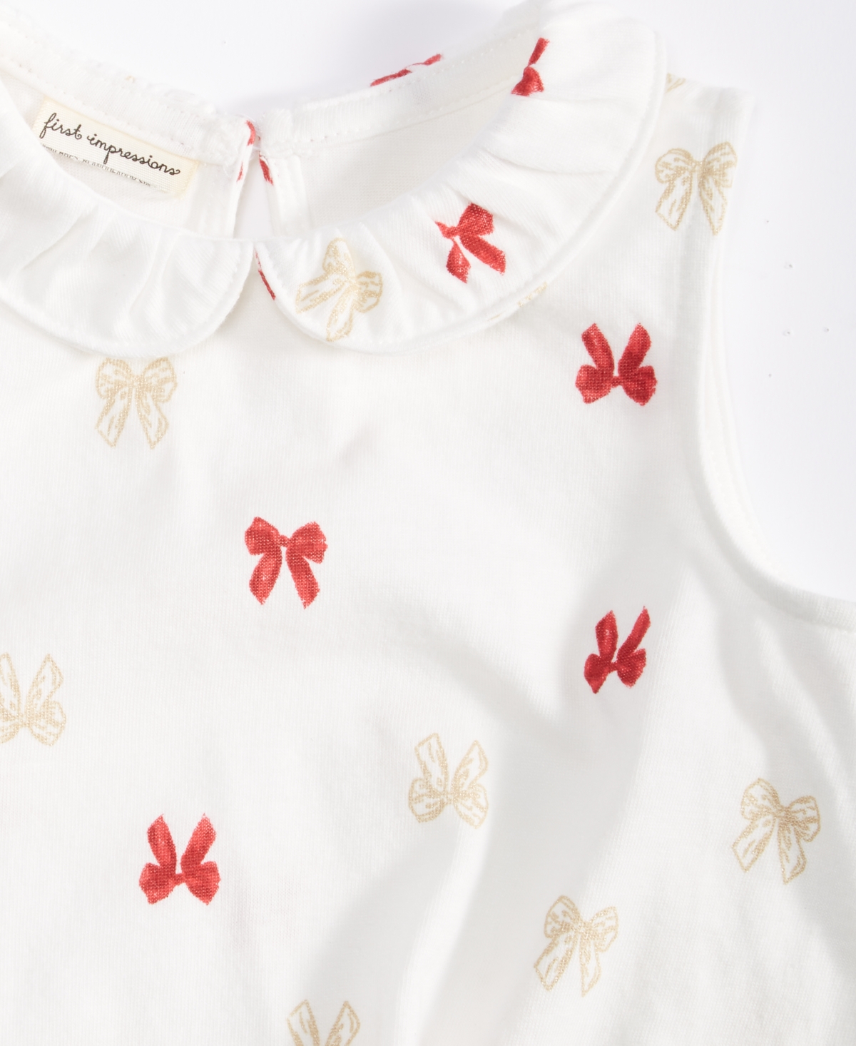 First Impressions Baby Girls Delicate Bows Printed Sunsuit, Created for Macy's