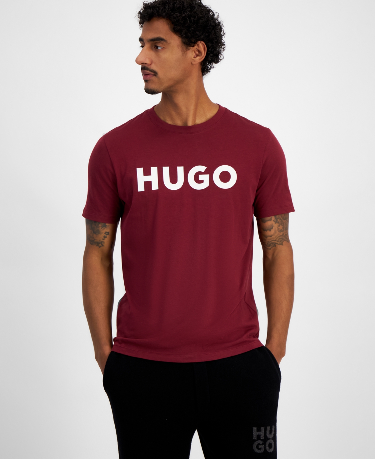 Hugo by Hugo Boss Men's Regular-Fit Logo Graphic T-Shirt, Created for Macy's